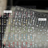 30 pages PET Mini Deco Sticker Book