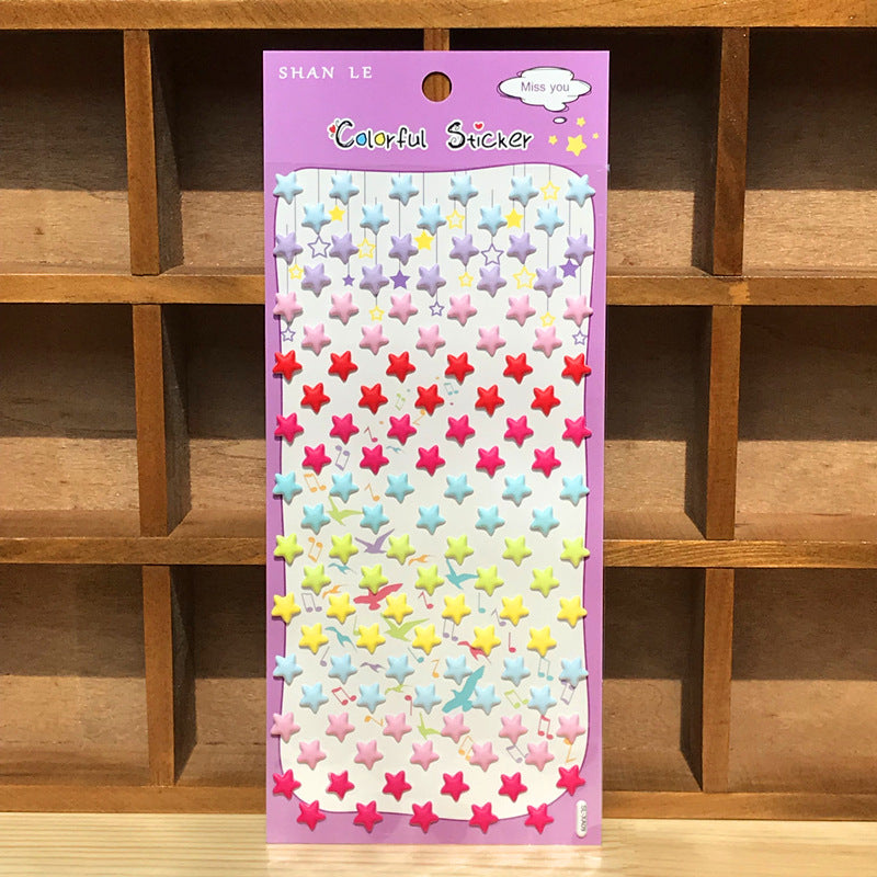 Heart & Star Deco Puffy Sticker Book