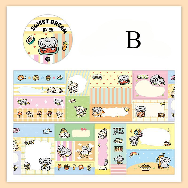 Cute Cartoon Animal Pattern Washi Tape