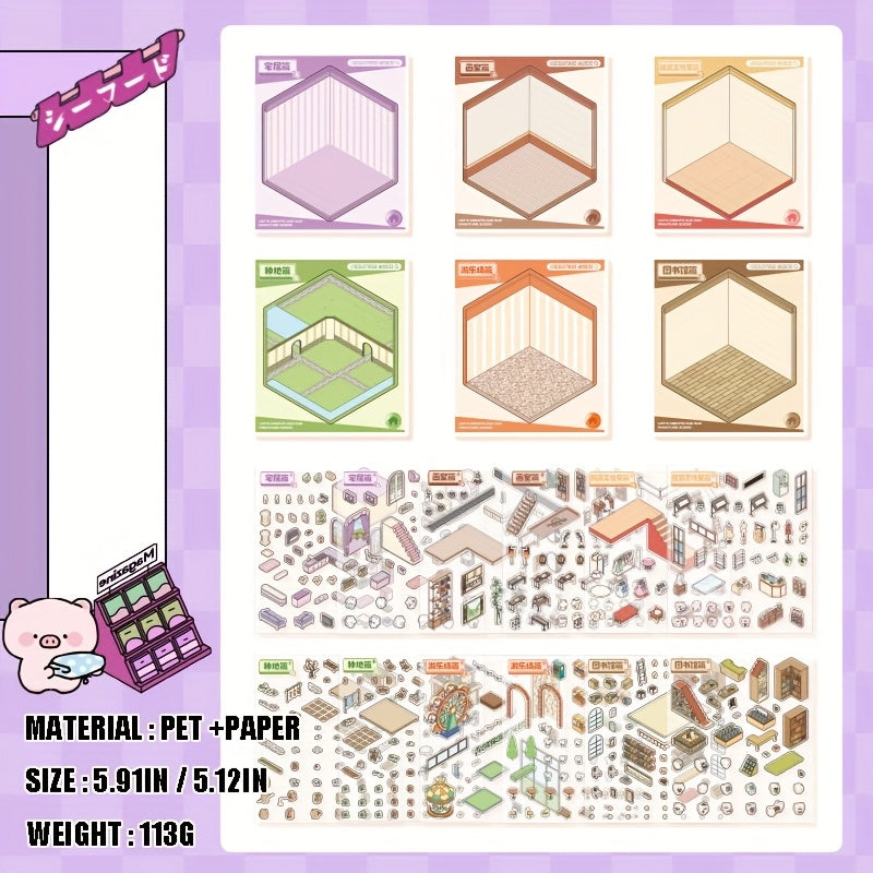 Happy Screenshot Scene Sticker Book