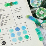 Candy Color Dot Adhesive Stickers Washi Tapes