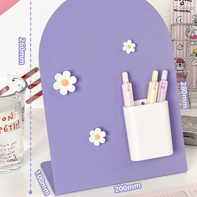 Magnetic Flower Message Board Set