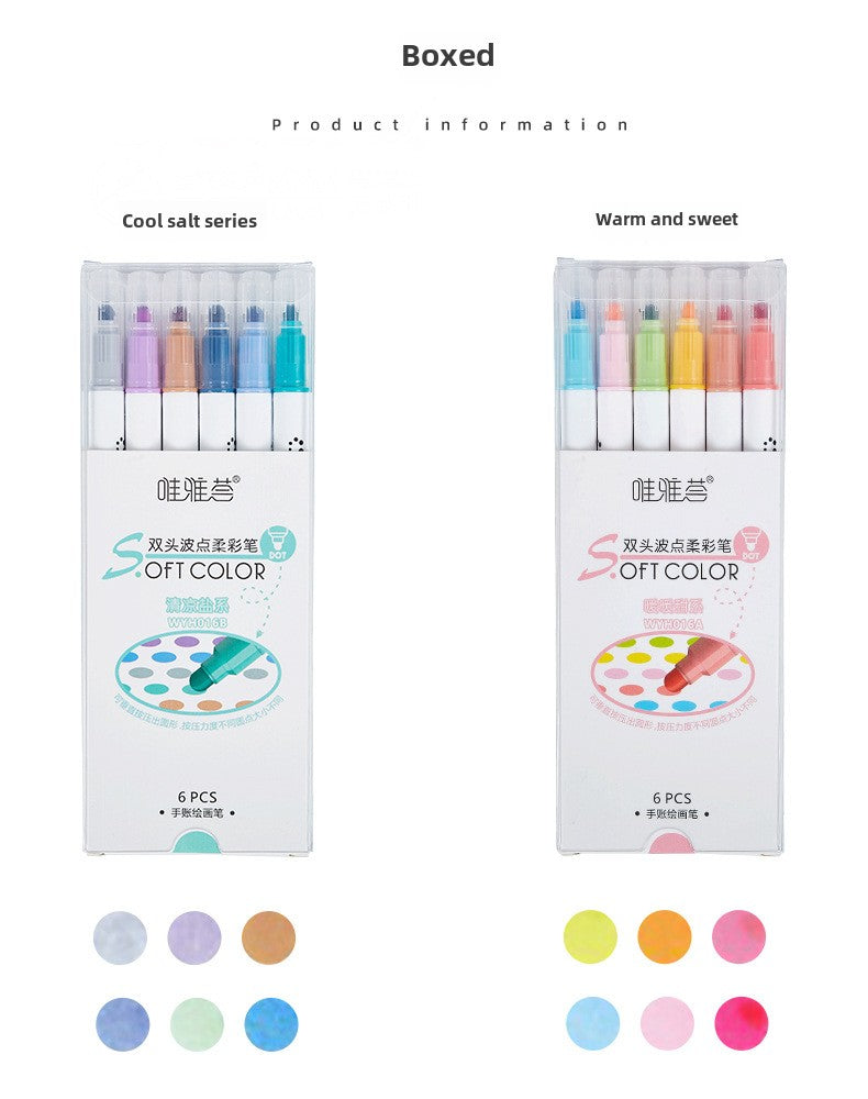 Round Dot 2 tips Soft Marker