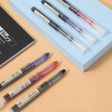 3pcs Straight Liquid Gel Pen 0.5