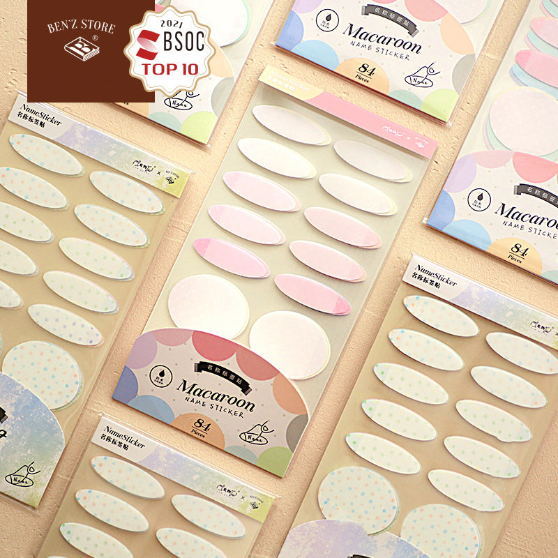 BenzStore Macaroon Waterproof Label Sticker