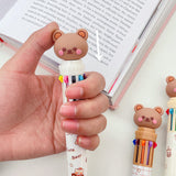 1pcs Cute Bear Multi Color Ballpoint Pen