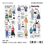 Fashion Lovely Girls Sticker Sheet