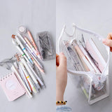 Transparent Triangle Pencil Case