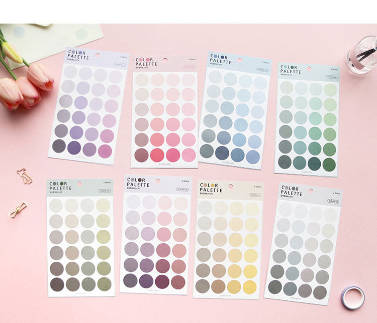 Multifunctional Colorful Palette Stickers