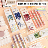 Romantisches Blumen-Gelstifte-Set 
