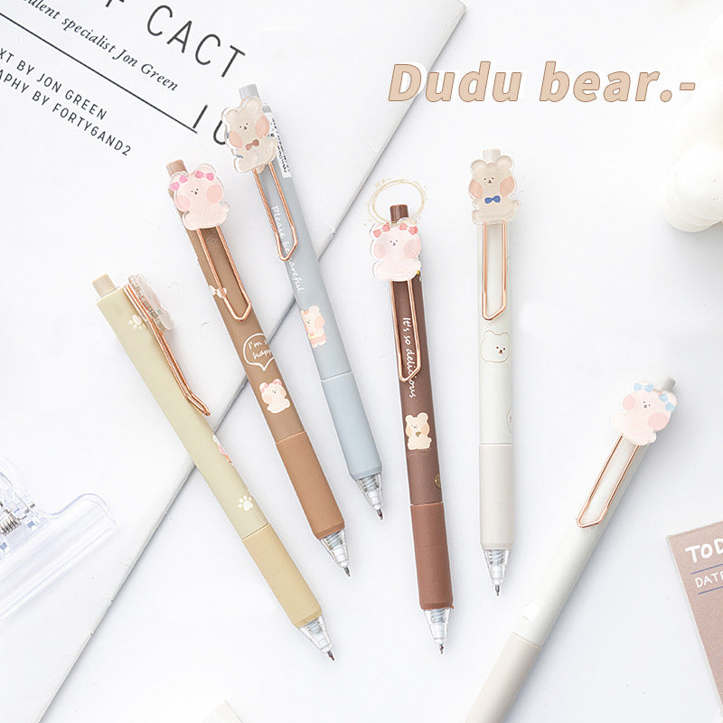Dodo Bear Six Pieces Gel Pen Set