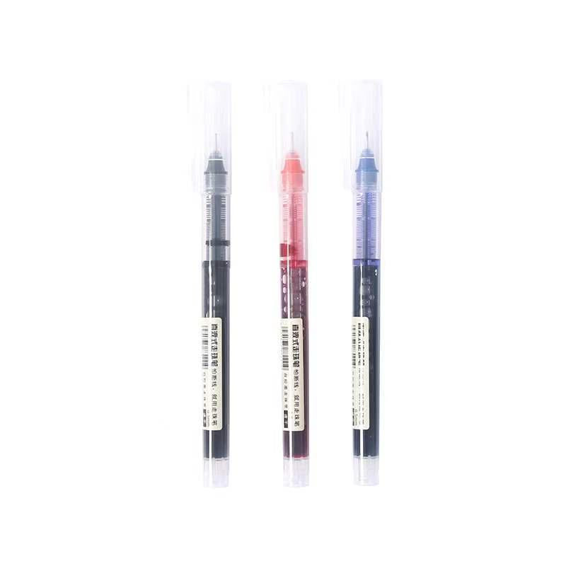 3pcs Straight Liquid Gel Pen 0.5