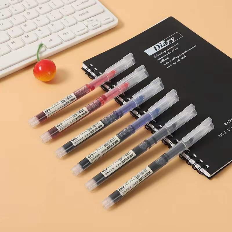 3pcs Straight Liquid Gel Pen 0.5