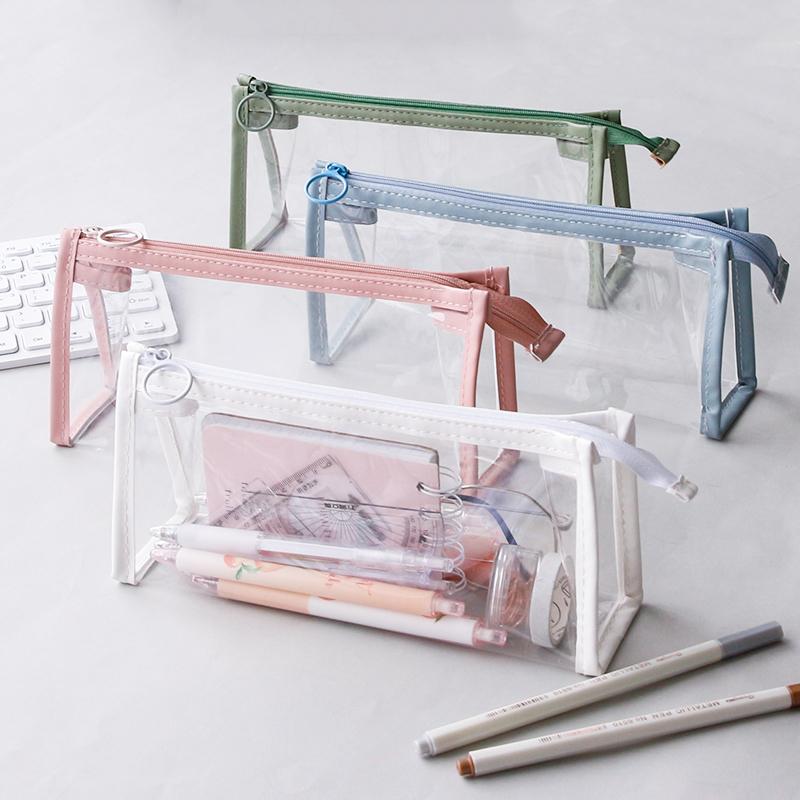 Transparent Triangle Pencil Case