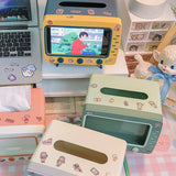 Kawaii TV Taschentuchbox aus Kunststoff 