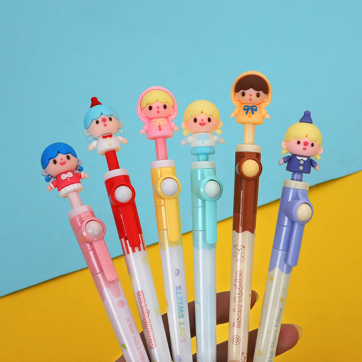 Cute Rotating Girl Gel Pen