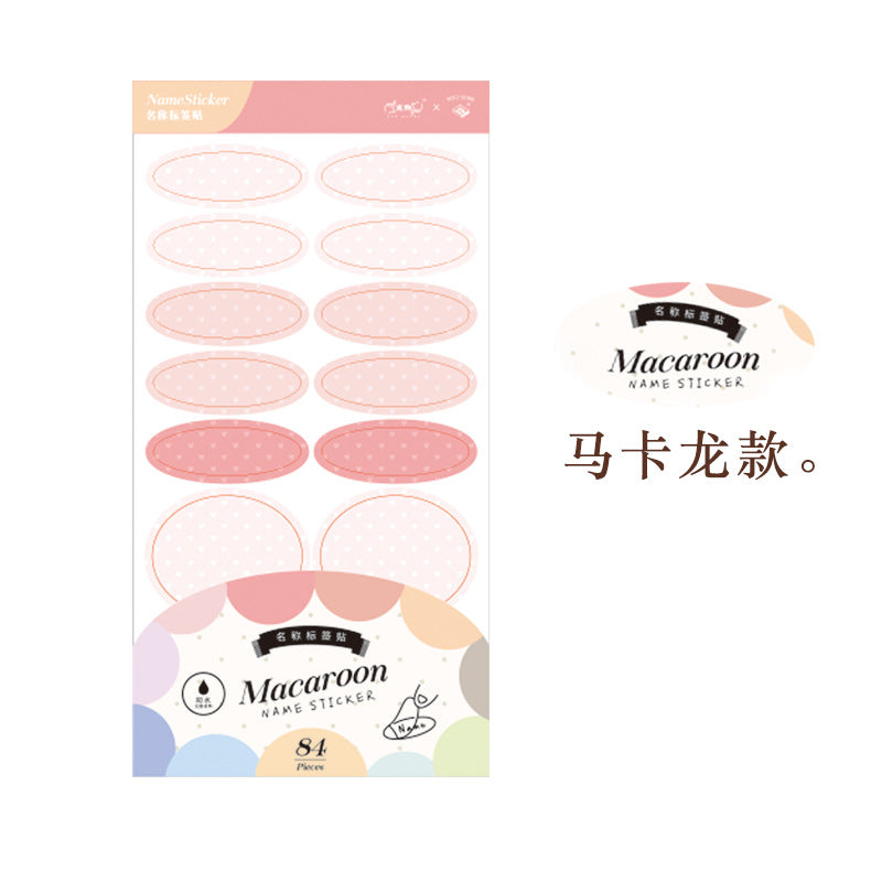 BenzStore Macaroon Waterproof Label Sticker