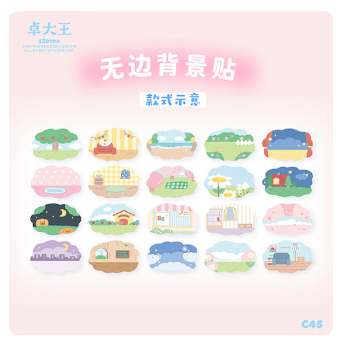 Randloser Molinta-Aufkleberbogen