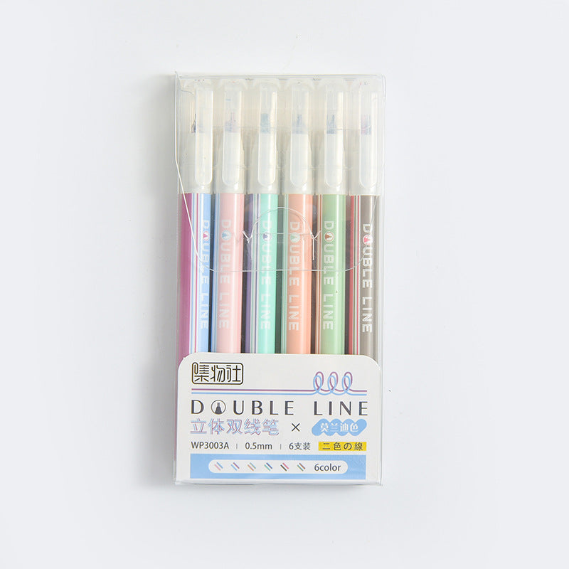 Creative Double Line Gel Pen