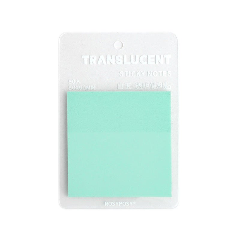 Farbenfrohe transparente Mini-Haftnotiz