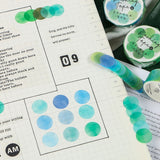Sales! Candy Color Dot Adhesive Stickers Washi Tapes
